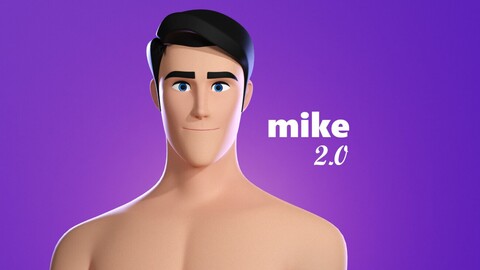 Mike Stylized Male Teen Character