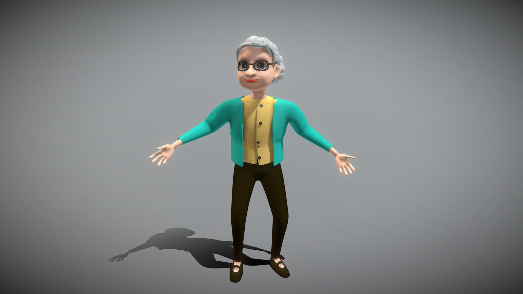 ArtStation - Cartoon Old Woman | Game Assets