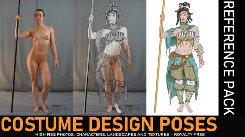 Costume Design Poses - Reference pictures - Female