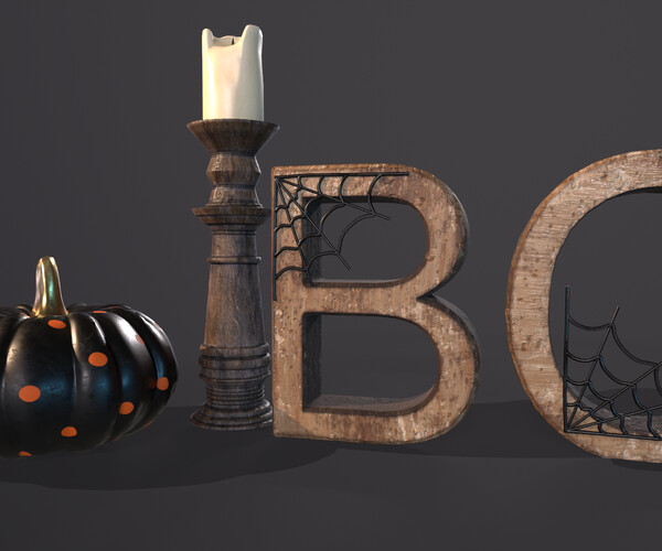 ArtStation - Halloween props - Decoration set | Resources