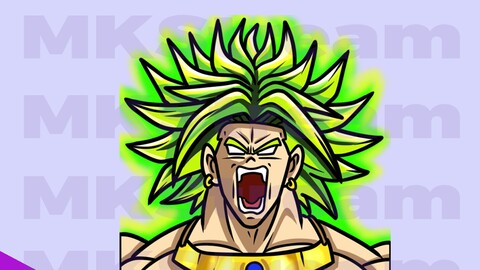 ArtStation - Twitch emotes broly rage | Artworks