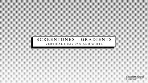 Manga Screentones / Gradients No. 3 / Vertical