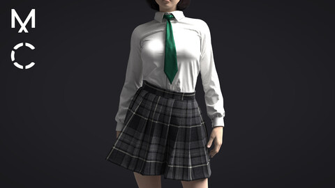 School Uniform/Marvelous Designer/Clo3D+OBJ