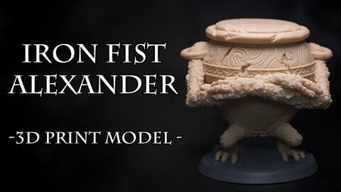 Iron Fist Alexander - Dice Vault - 3D Print Model