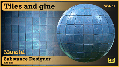 Tiles and glue _ VOL 01 _  Substance Designer