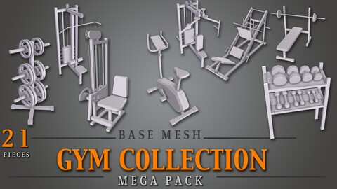 GYM Mega Pack - Base Mesh