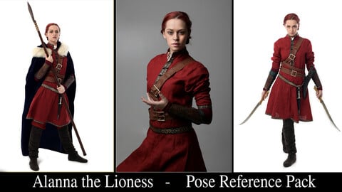 x192  Alanna The Lioness - Pose Reference Pack