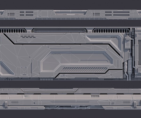 ArtStation - Sci-Fi Architecture Panels Kit Vol 02 Walls | Resources