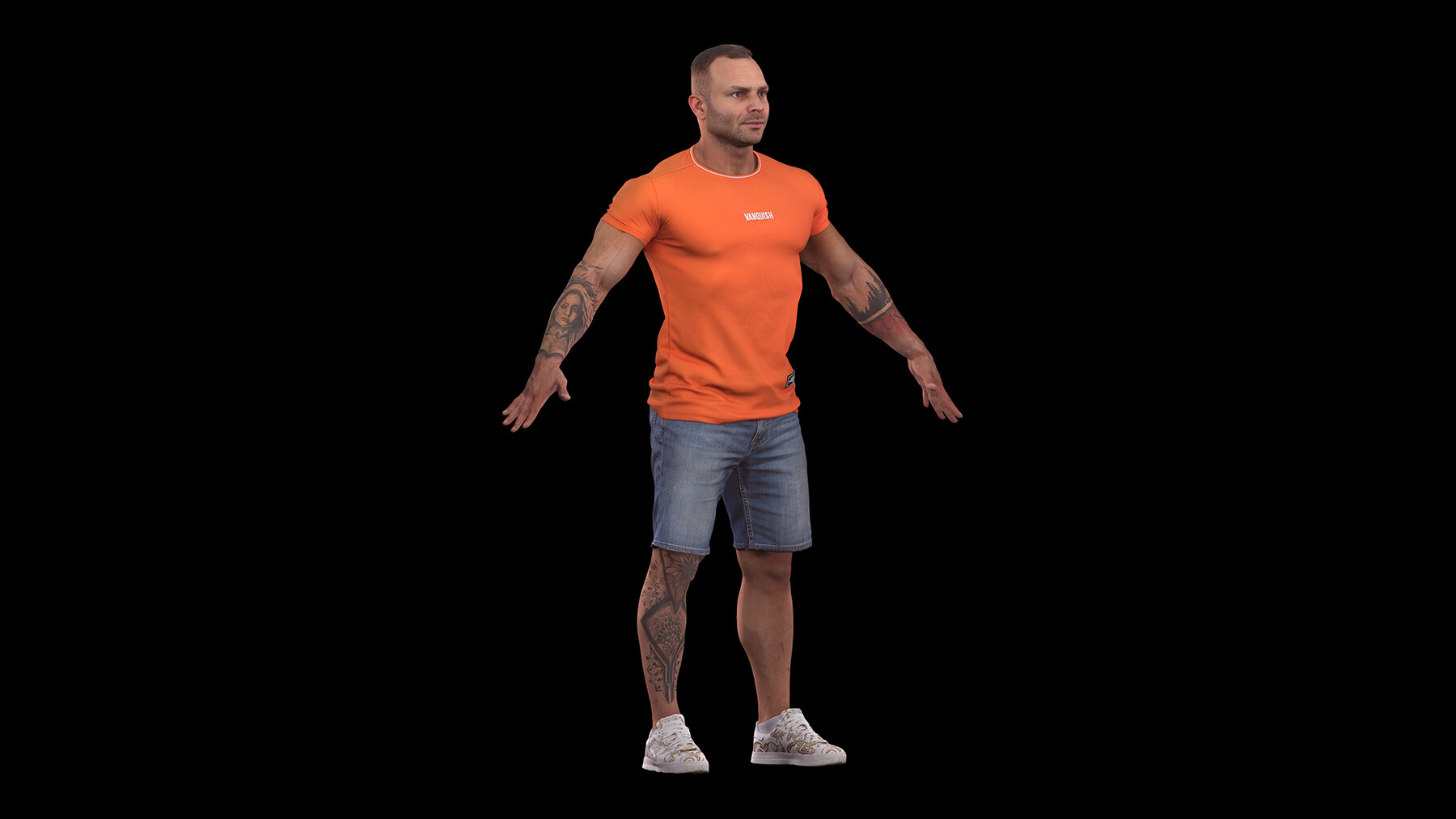 ArtStation - Clean A Pose Scan | Garrott Dressed | Resources