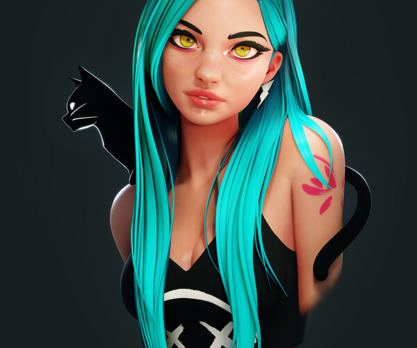 ArtStation - The CYAN Girl | Resources