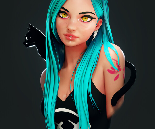 ArtStation - The CYAN Girl | Resources