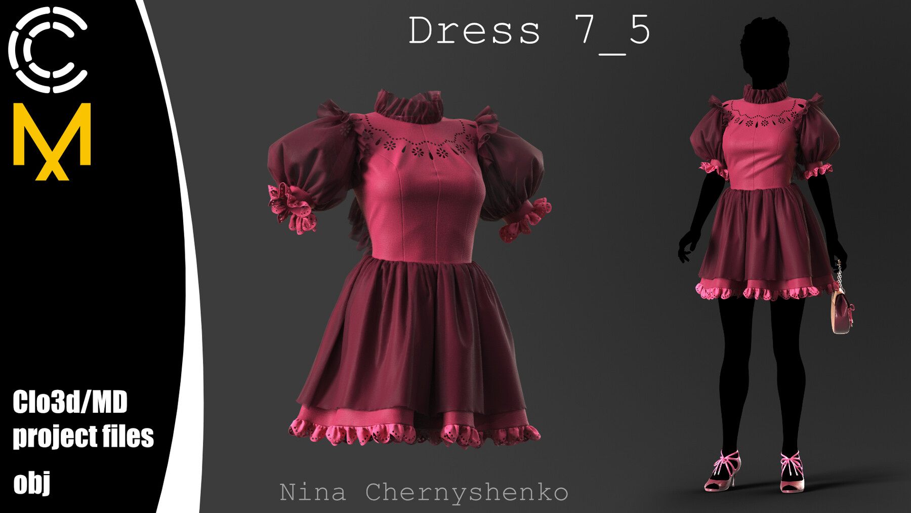 ArtStation - Cheerleader Outfit, Marvelous Designer, CLO3D project