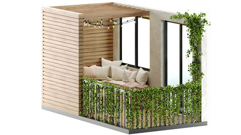 Scandinavian Balcony Set 01