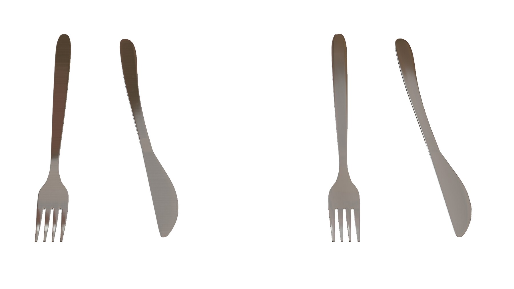 ArtStation Knife And Fork 3D Model Game Assets