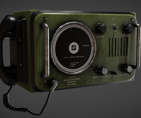 ArtStation - comminucation radio telephone | Game Assets