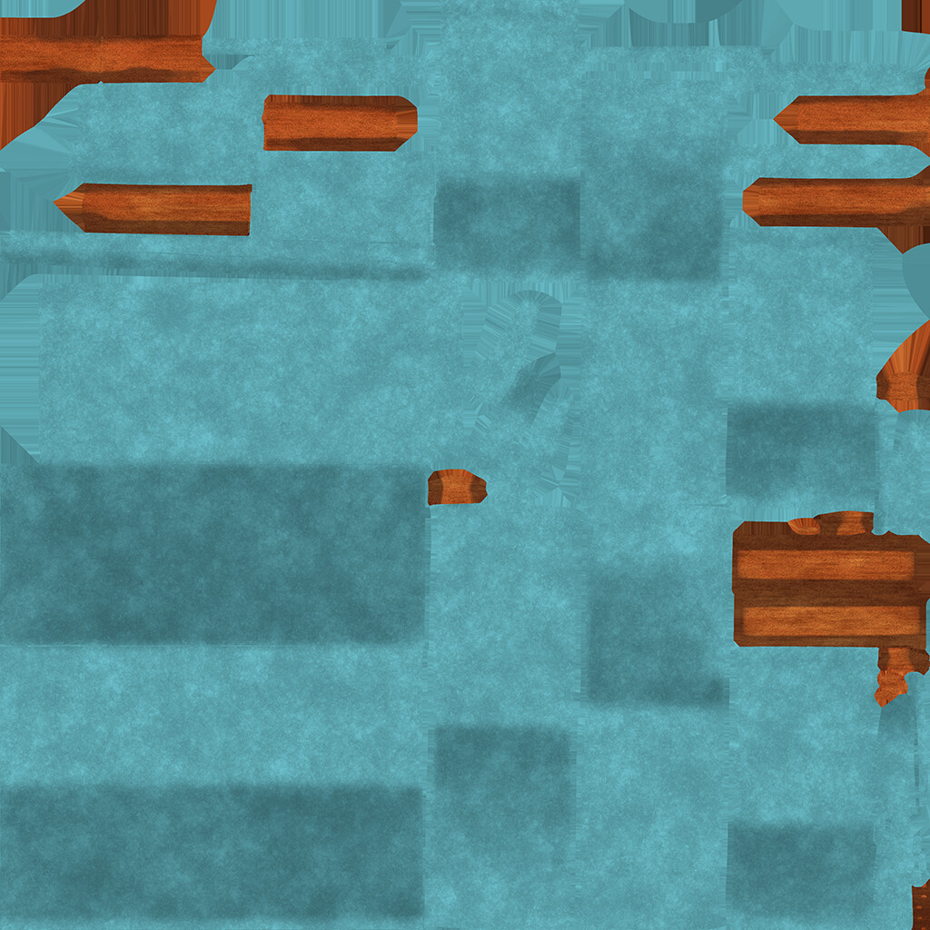 ArtStation - Vintage Teak Sofa 1970s | Resources