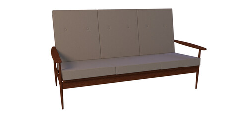 Scandinavian Teak Sofa 1960s 9