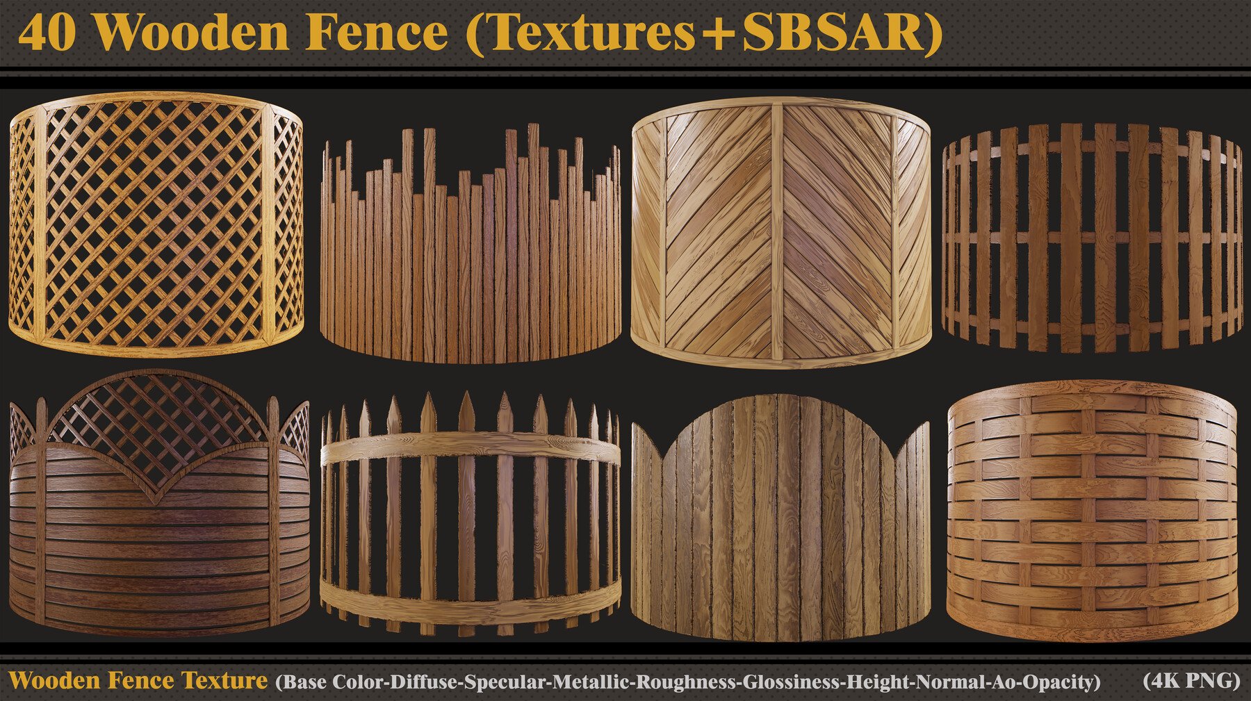 horizontal wood fence texture