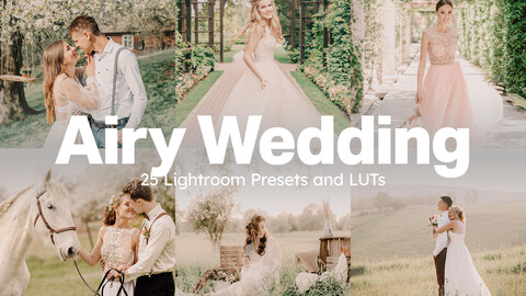 Airy Wedding Lightroom Presets and LUTs