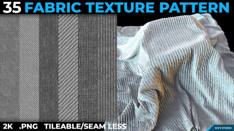 35 Fabric Texture Pattern (Tileable/Seamless/2k)