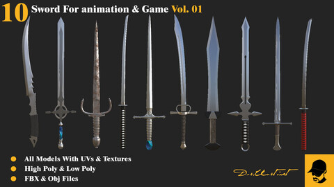 10 Sword For Animation & Game Vol. 02