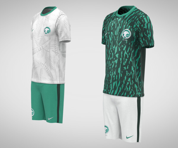 ArtStation KSA 22 AWAY & Home JERSEY WORLD CUP 2022 Zprj Fbx Obj