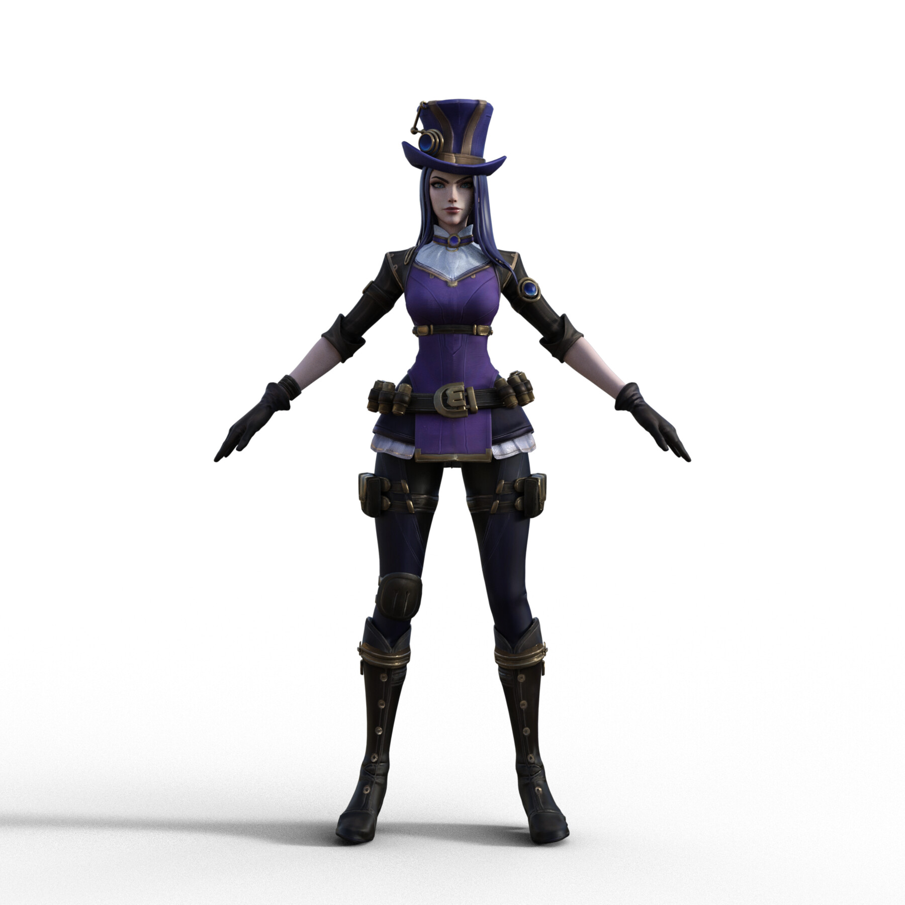 ArtStation - League of Legends - Caitlyn RIGGED | Resources