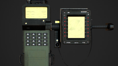Military Radio/Scanner (PBR-Game ready)