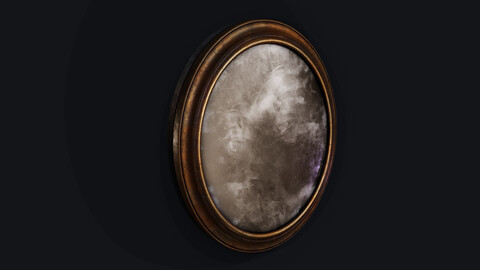 Old Oval Mirror
