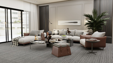 Sence Livingroom Blender 3.x