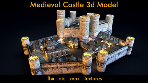 Medieval Castle- 3d Model