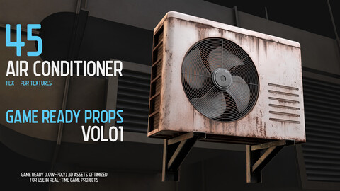 Air Conditioner Game Ready Props Vol01