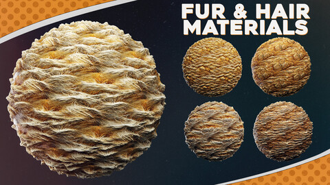 Fur And Hair Materials For Blender (Cycles, Eevee)