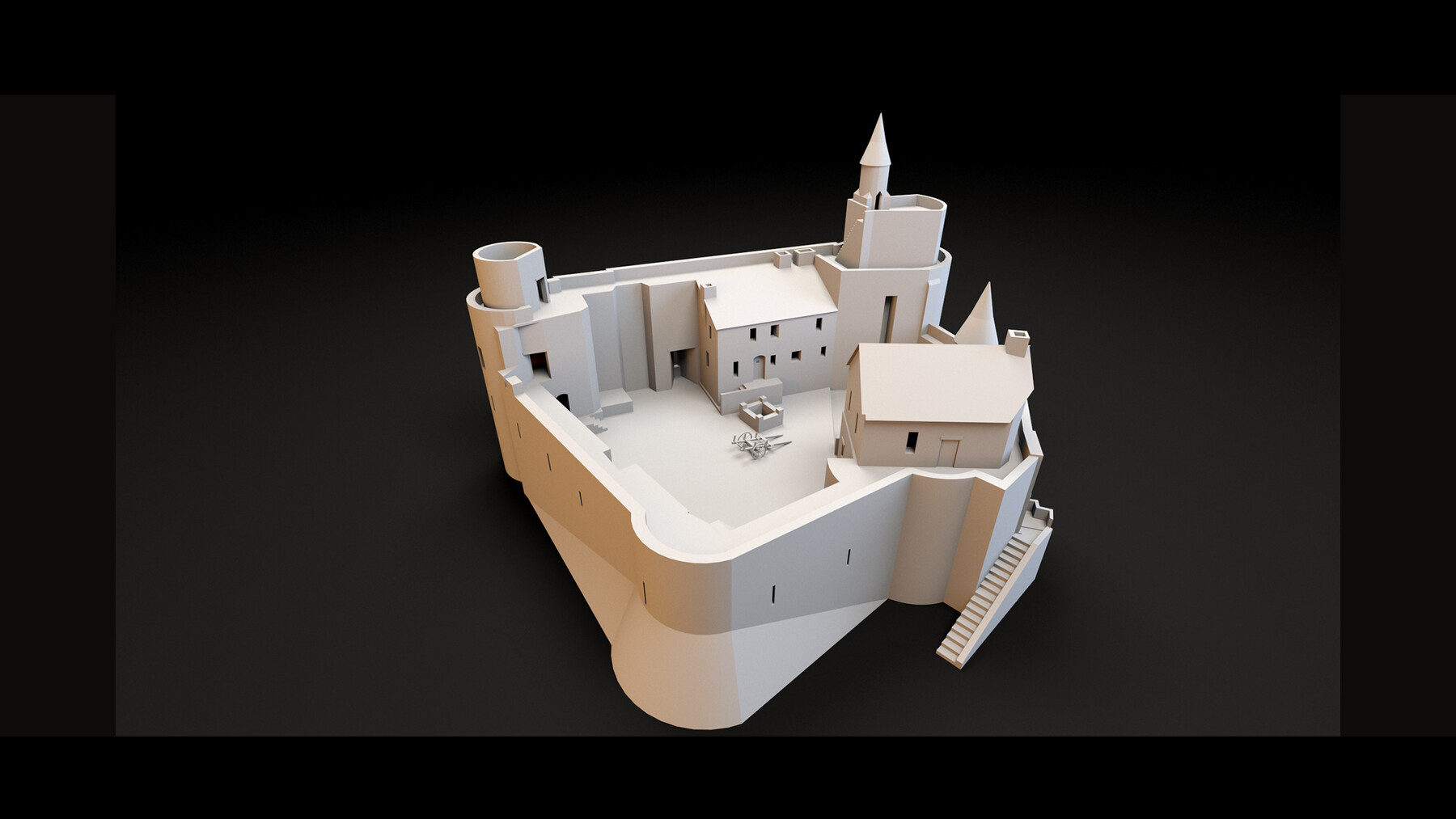 ArtStation - 2 Castles- 3d Model | Resources