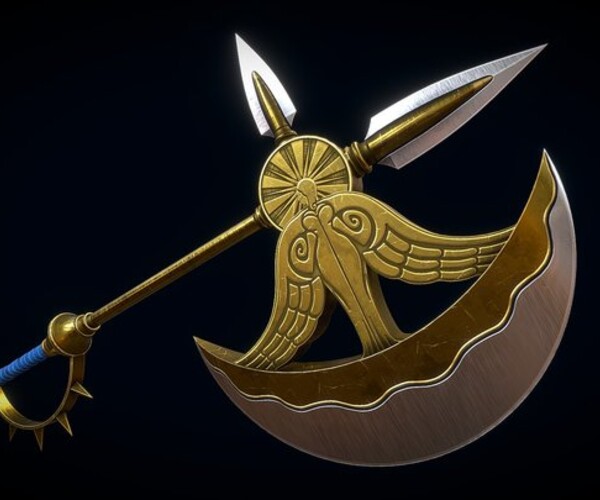 ArtStation Divine axe Rhitta Game Assets