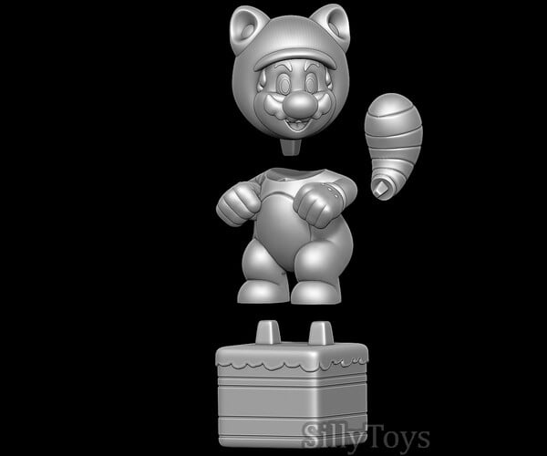 Artstation Tanooki Mario 3d Print Model Resources 