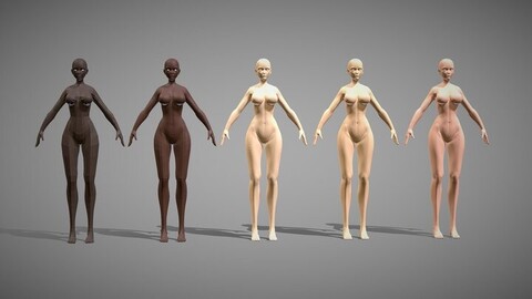 Stylized Female Base Mesh