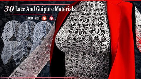 30 Lace and Guipure Materials (SBSAR FILE).vol6