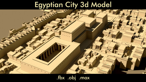 Egyptian City- 3d Model