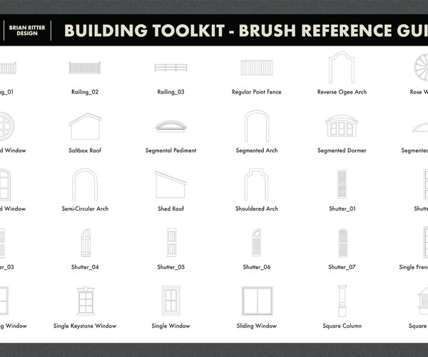 ArtStation - Building Toolkit for Procreate | Artworks
