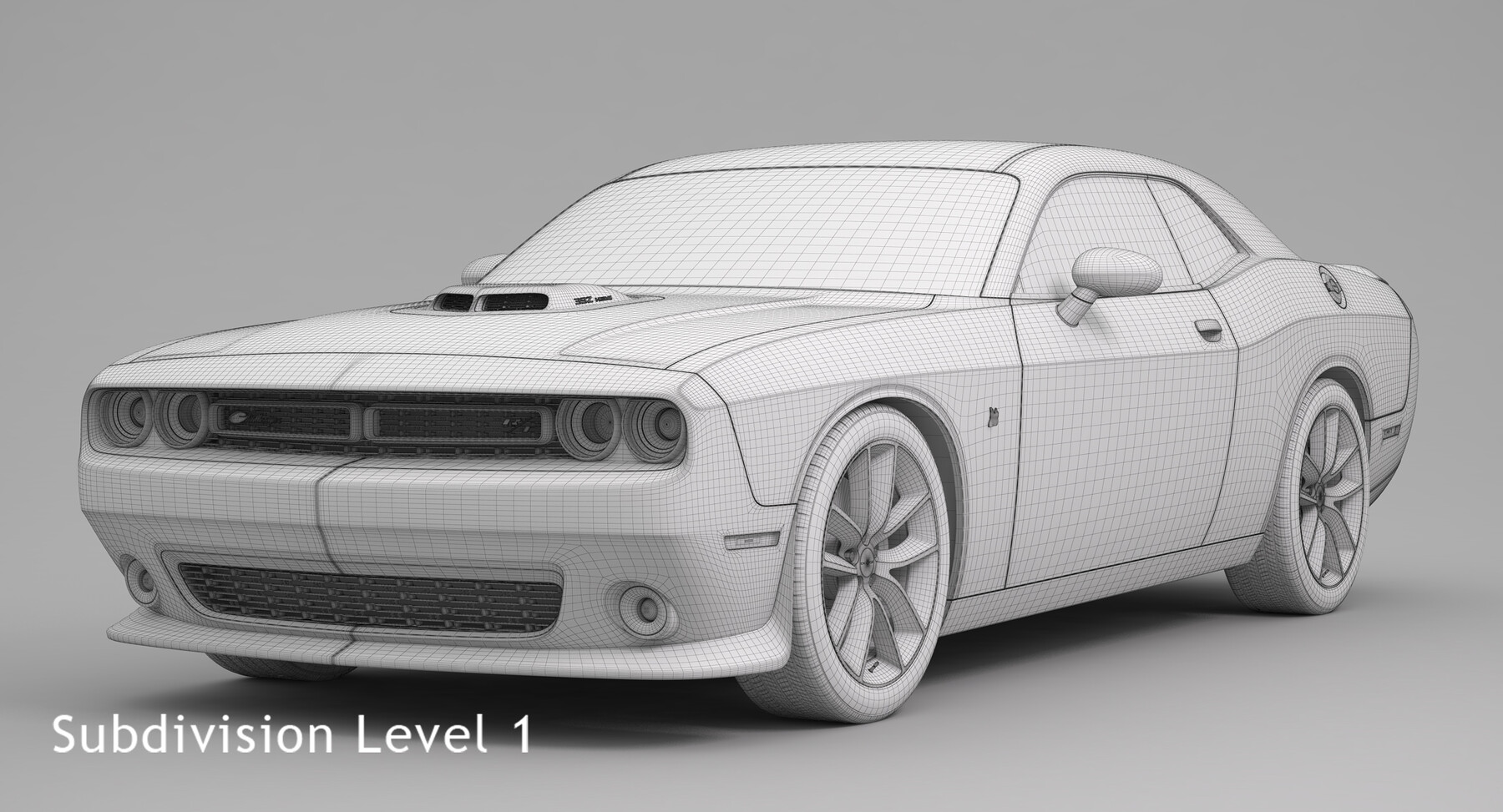 ArtStation - Dodge Challenger 392 Hemi Scat Pack Shaker 2016 | Resources