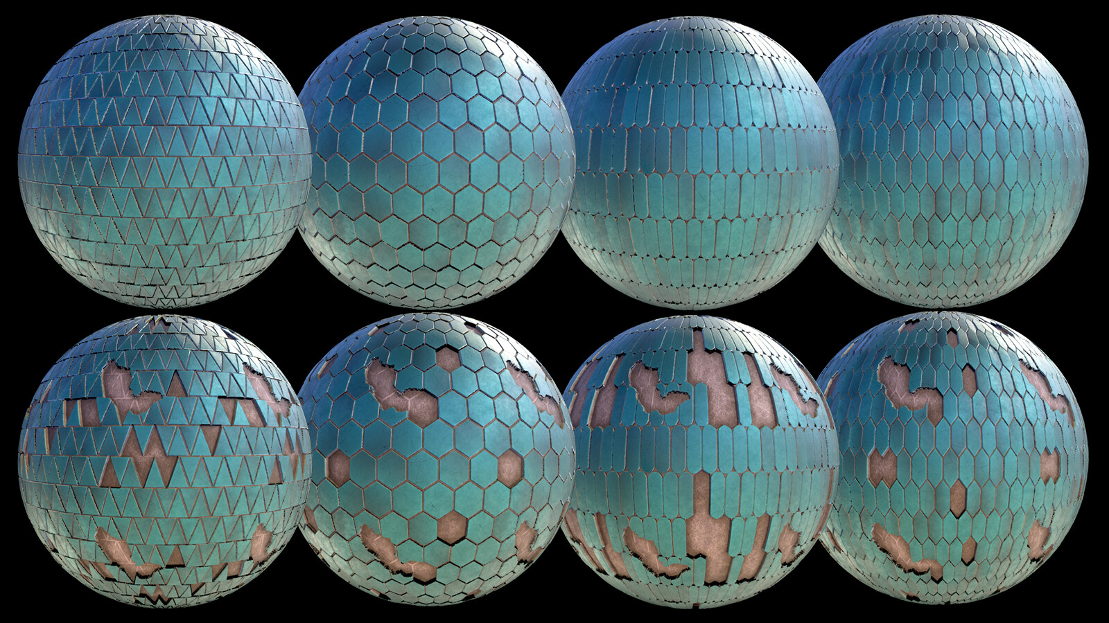 ArtStation 20 Old & Broken Clay Tiles Game Assets