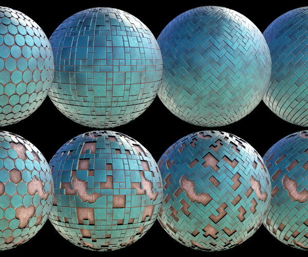 ArtStation 20 Old & Broken Clay Tiles Game Assets