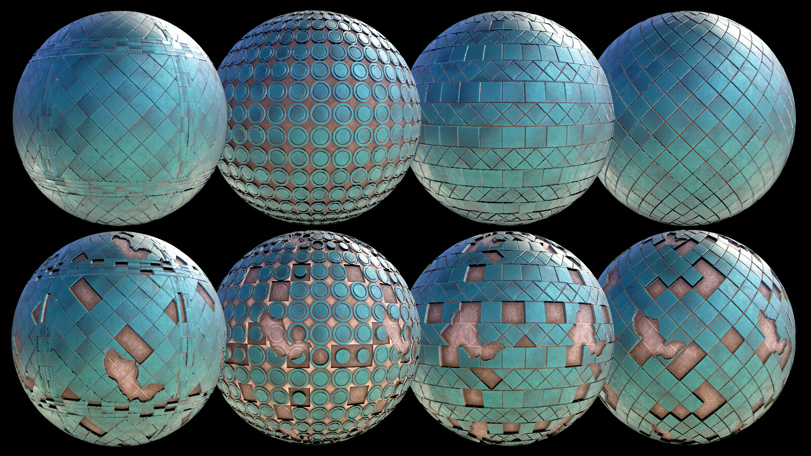 ArtStation 20 Old & Broken Clay Tiles Game Assets