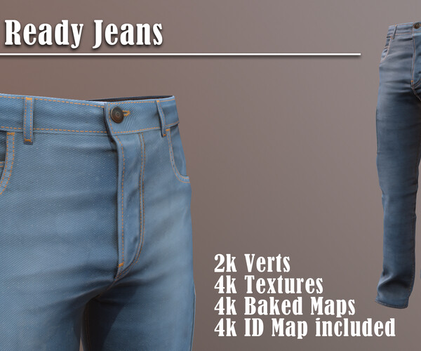 ArtStation - Jeans - Game-Ready | Game Assets