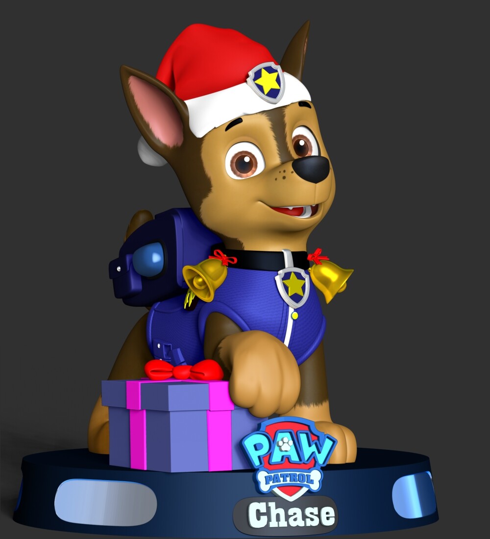 ArtStation Chase Paw Patrol Merry Christmas Resources