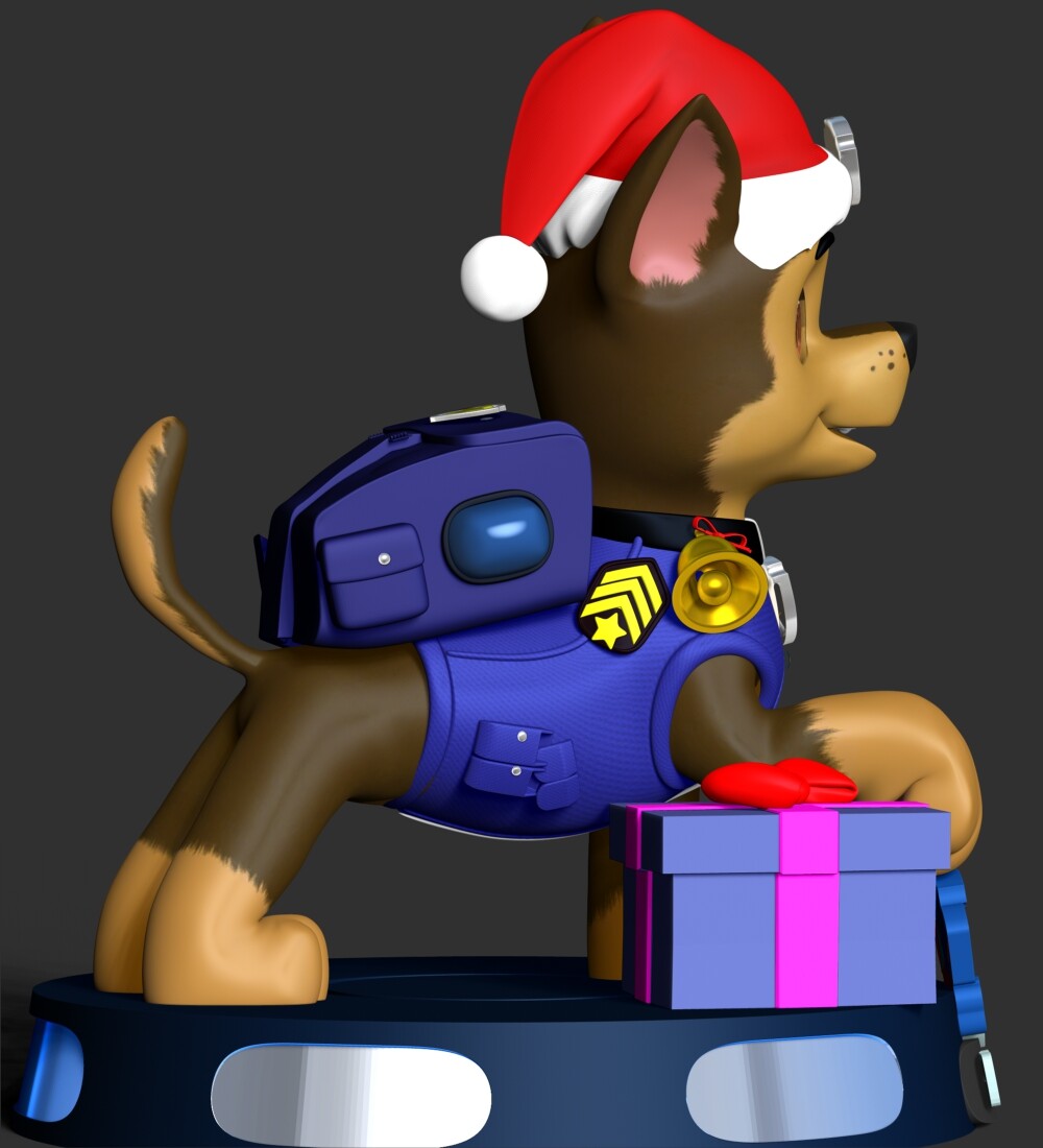 Artstation Chase Paw Patrol Merry Christmas Resources