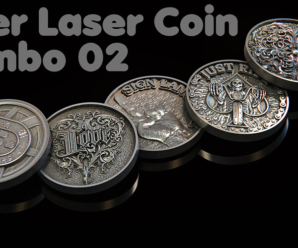 ArtStation Fiber Laser Coin Set Combo 02 Resources