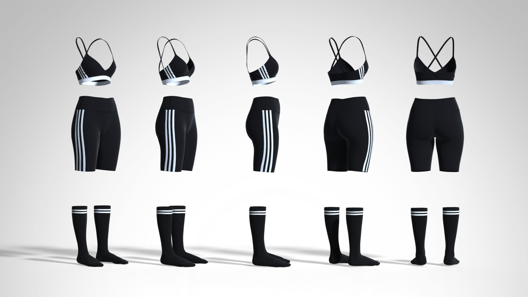 ArtStation - Workout outfit for Women (Training suit) | Resources