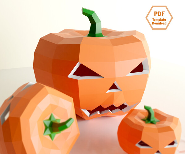 ArtStation - Pumpkin Papercraft / Halloween Pumpkin